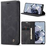 For Xiaomi 12T / 12T Pro CaseMe 013 Multifunctional Horizontal Flip Leather Phone Case(Black)