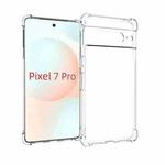For Google Pixel 7 Pro Shockproof Non-slip Thickening TPU Phone Case(Transparent)