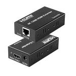 4K HDMI to RJ45 Network Extender, Transmission Distance: 200m(Black)