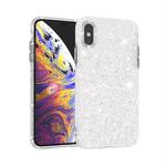 For iPhone XS Max Shiny Diamond Protective Case(Silver)