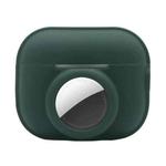 For AirPods Pro 2 / AirTag 2 in 1 Shockproof Full Coverage Silicone Protective Case(Dark Green)