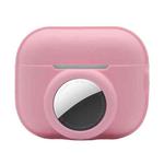 For AirPods Pro 2 / AirTag 2 in 1 Shockproof Full Coverage Silicone Protective Case(Pink)