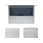 For MacBook Pro 15.4 inch A1286 (with Optical Drive) 4 in 1 Upper Cover Film + Bottom Cover Film + Full-support Film + Touchpad Film Laptop Body Protective Film Sticker(Apple Silver)