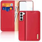 For Samsung Galaxy S23 5G DUX DUCIS Hivo Series Cowhide Texture Leather Phone Case(Red)