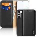 For Samsung Galaxy S23 5G DUX DUCIS Hivo Series Cowhide Texture Leather Phone Case(Black)