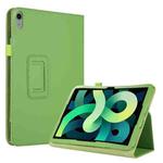 For iPad 10th Gen 10.9 2022 Litchi Texture Leather Smart Tablet Case with Holder(Green)