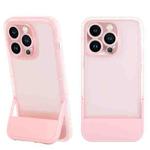 For iPhone 14 Pro Invisible Holder Phone Case(Pink)