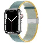 Metal Buckle Nylon Strap For Apple Watch Series 8&7 41mm / SE 2&6&SE&5&4 40mm / 3&2&1 38mm(Bright Sun)