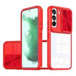 For Samsung Galaxy S22 Ultra 5G Full Body Sliding Camshield Phone Case(Red)