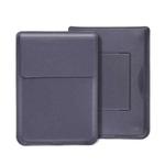 For MacBook 12 / 14 inch PU Leather 4 in 1 Laptop Bag with Functional Bracket(Space Gray)