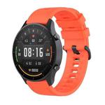 For Xiaomi Watch Color 22mm Quick Release Clasp Silicone Wrist Strap Watchband(Red Orange)