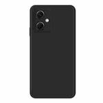 For Xiaomi Redmi Note 12 China Imitation Liquid Silicone Straight Edge Phone Case(Black)
