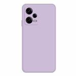 For Xiaomi Redmi Note 12 Pro 5G China Imitation Liquid Silicone Straight Edge Phone Case(Purple)