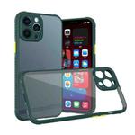 For iPhone 14 Pro Max Tires Texture Acrylic + TPU Phone Case(Dark Green)
