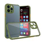 For iPhone 14 Tires Texture Acrylic + TPU Phone Case(Army Green)