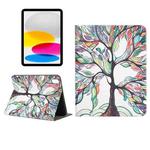 For iPad 10th Gen 10.9 2022 Painted Voltage Pen Slot Tablet Smart Case(Miracle Tree)