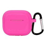 For AirPods Pro 2 Striped Shockproof Earphone Case(Rose Red)