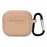 For AirPods Pro 2 Striped Shockproof Earphone Case(Milk Tea)