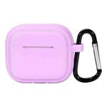 For AirPods Pro 2 Striped Shockproof Earphone Case(Light Purple)