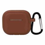 For AirPods Pro 2 Striped Shockproof Earphone Case(Brown)