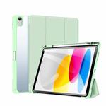 For iPad 10th Gen 10.9 2022 DUX DUCIS TOBY Series Antiskid Leather Smart Tablet Case(Green)
