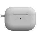 For AirPods Pro 2 Thickened One-piece Shockproof Earphone Case(Light Grey)
