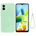 For Xiaomi Redmi A1 / A2 Pure Color Liquid Silicone Shockproof Phone Case(Green)