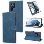 For Samsung Galaxy S23 Ultra 5G Fantasy Classic Skin-feel Calfskin Texture PU Phone Case(Blue)