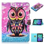 For iPad 10th Gen 10.9 2022 Coloured Drawing Stitching Smart Leather Tablet Case(Owl)