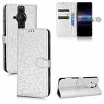 For Sony Xperia Pro-I Honeycomb Dot Texture Leather Phone Case(Silver)