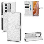 For ZTE Axon 40 Ultra Honeycomb Dot Texture Leather Phone Case(Silver)