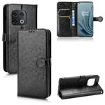 For OnePlus 10 Pro 5G Honeycomb Dot Texture Leather Phone Case(Black)