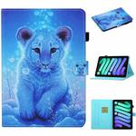 For iPad 10th Gen 10.9 2022 Coloured Drawing Stitching Smart Leather Tablet Case(Little Tiger)