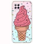 For Huawei P40 Lite Shockproof Painted Transparent TPU Protective Case(Ice Cream)