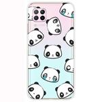 For Huawei P40 Lite Shockproof Painted Transparent TPU Protective Case(Emoji Bear)