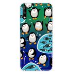 For Huawei Enjoy 10 Shockproof Painted Transparent TPU Protective Case(Penguin)