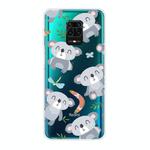 For Xiaomi Redmi Note 9S Shockproof Painted Transparent TPU Protective Case(Koala)
