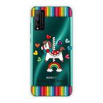 For Huawei Honor Play 4T Pro Shockproof Painted Transparent TPU Protective Case(Trojan Horse)