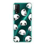 For Huawei Honor Play 4T Pro Shockproof Painted Transparent TPU Protective Case(Emoji Bear)