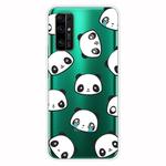 For Huawei Honor 30 Shockproof Painted Transparent TPU Protective Case(Emoji Bear)