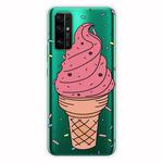 For Huawei Honor 30 Pro Shockproof Painted Transparent TPU Protective Case(Ice Cream)