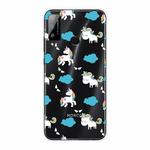 For Huawei Honor Play 4T Shockproof Painted Transparent TPU Protective Case(Clound Horse)