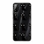 For Huawei Honor Play 4T Shockproof Painted Transparent TPU Protective Case(Black Cats)