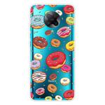For Xiaomi Redmi K30 Pro Shockproof Painted Transparent TPU Protective Case(Donuts)