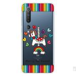 For Xiaomi Mi 10 5G Shockproof Painted Transparent TPU Protective Case(Trojan Horse)
