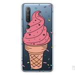For Xiaomi Mi 10 5G Shockproof Painted Transparent TPU Protective Case(Ice Cream)