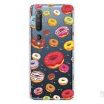 For Xiaomi Mi 10 Pro 5G Shockproof Painted Transparent TPU Protective Case(Donuts)