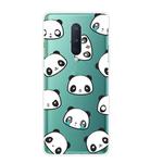For OnePlus 8 Shockproof Painted Transparent TPU Protective Case(Emoji Bear)