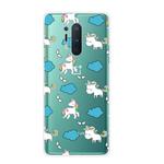 For OnePlus 8 Pro Shockproof Painted Transparent TPU Protective Case(Clound Horse)