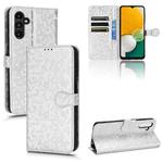 For Samsung Galaxy A13 5G Honeycomb Dot Texture Leather Phone Case(Silver)